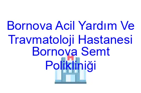 Bornova Acil Yardım Ve Travmatoloji Hastanesi Bornova Semt Polikliniği