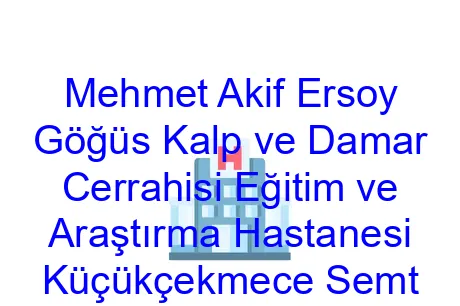 Mehmet Akif Ersoy Göğüs Kalp ve Damar Cerrahisi Eğitim ve Araştırma Hastanesi Küçükçekmece Semt Polikliniği